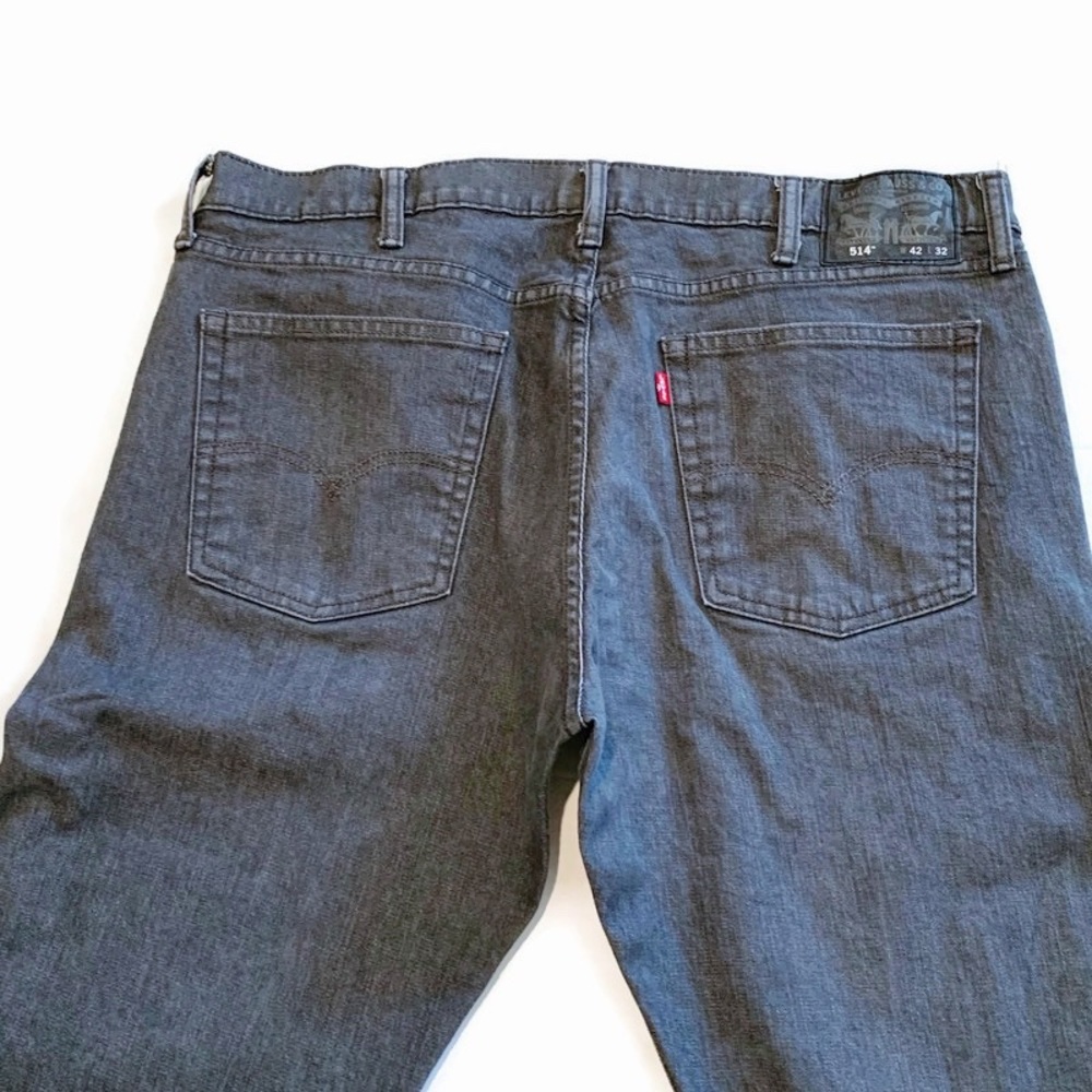 Levi’s 514 Men’s 42x32 Classic Straight Leg Jeans Gra… - Gem